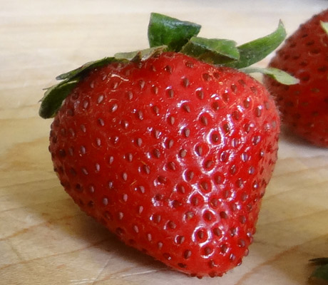 Strawberries in season summer - June - August