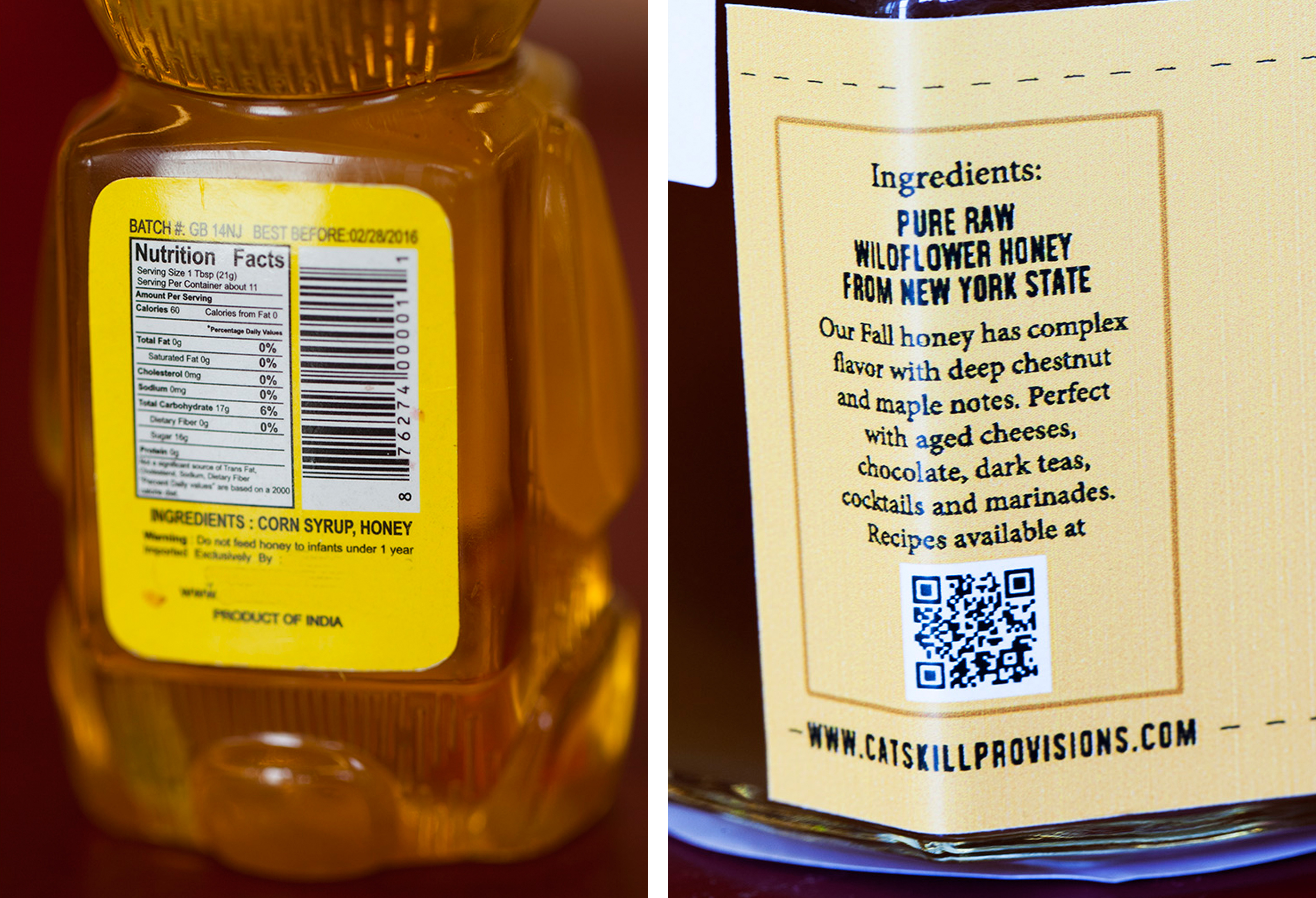raw honey vs unpure honey