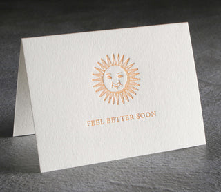 Feel Better Soon Letterpress Card