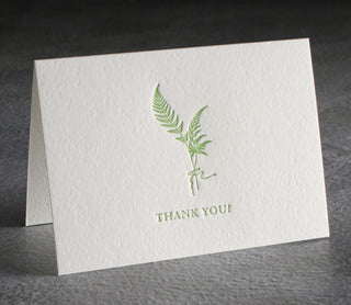 Thank You Letterpress Card