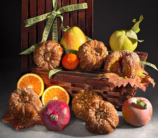 Pumped for Donuts Deluxe Gift - 6 Pumpkin Donuts with Fresh Fall Fruit