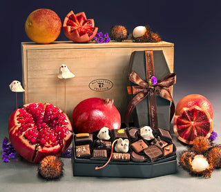 All Hallows Halloween Fruit and Chocolate Gift