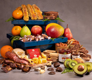 Spread Sunshine Fruit and Cheese Deluxe Basket